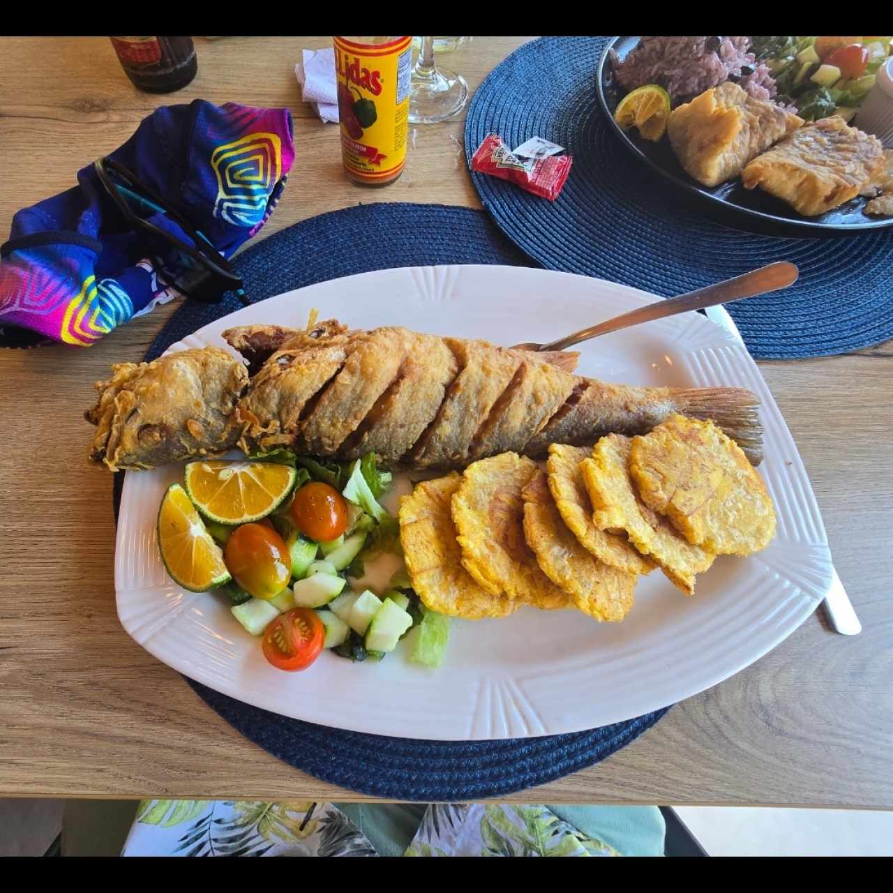 corvina entera frita