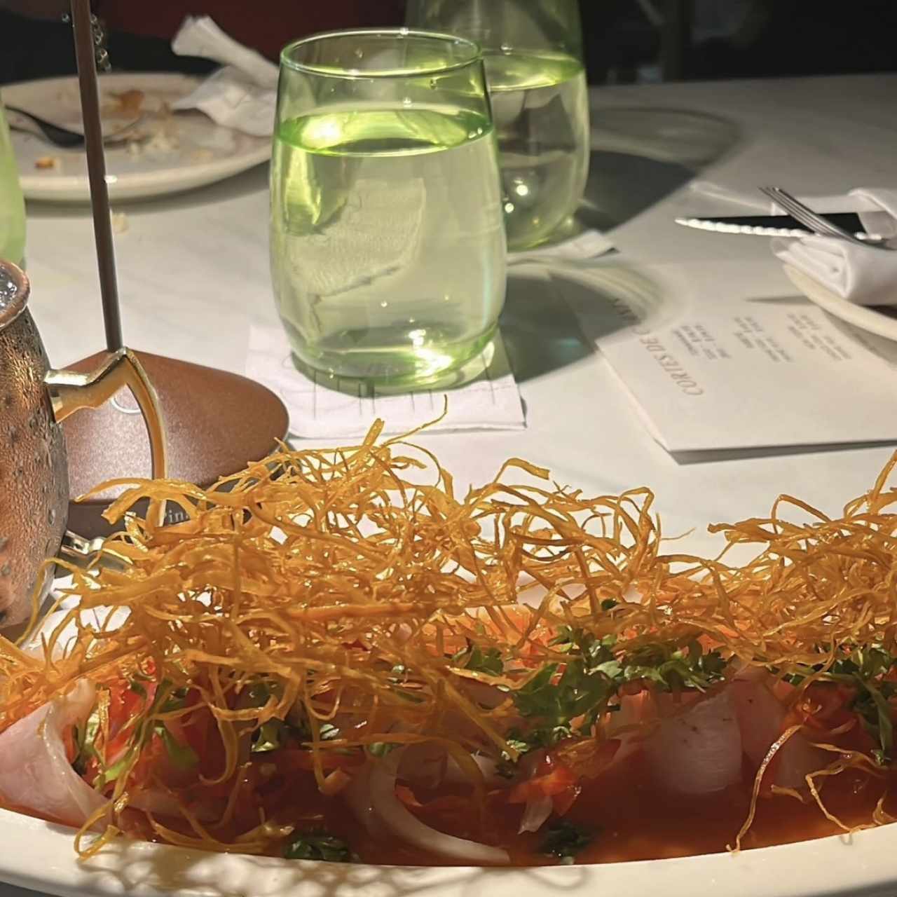 Entradas /Appetizers - CARPACCIO AL HUMMO