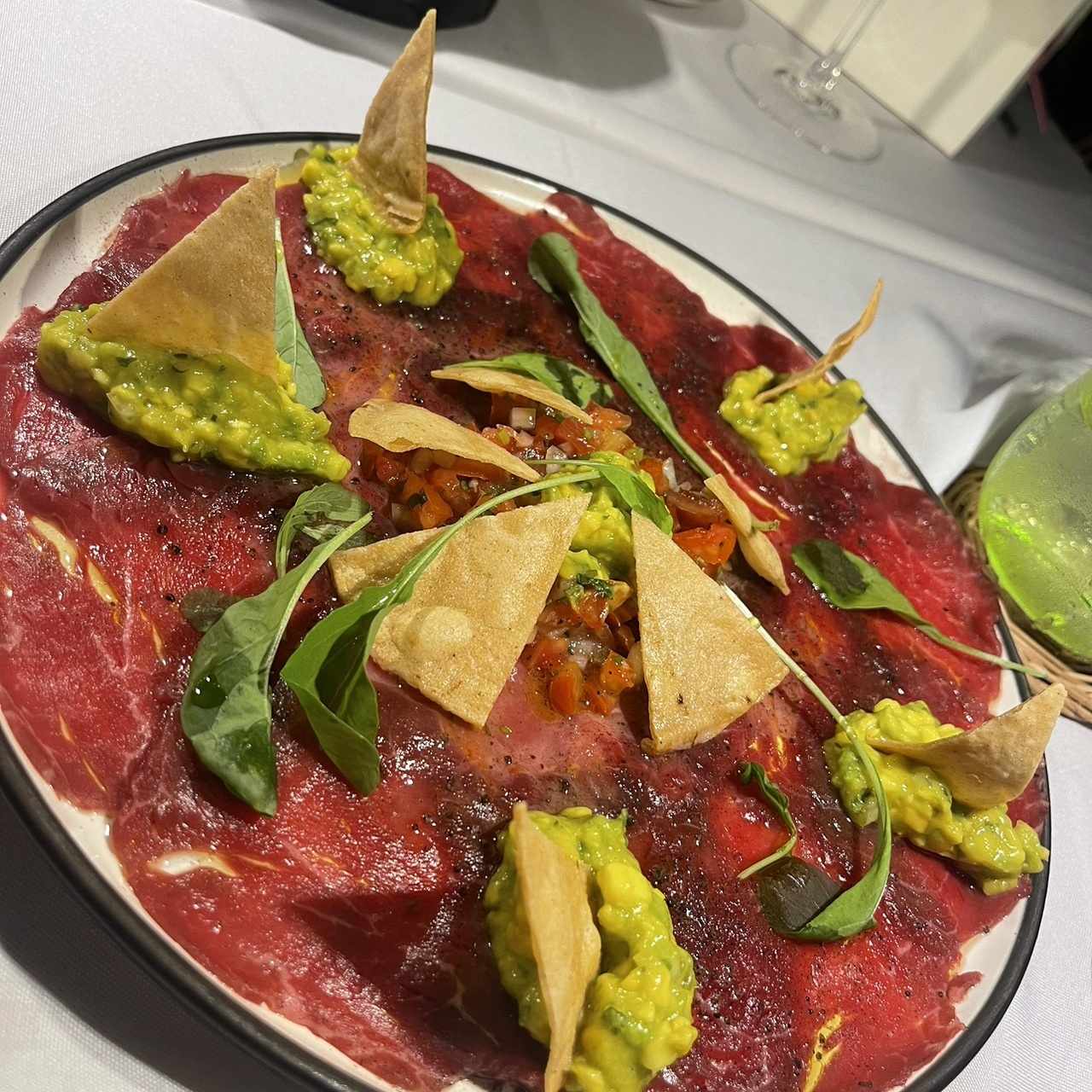 Carpaccio con un toque ahumado 