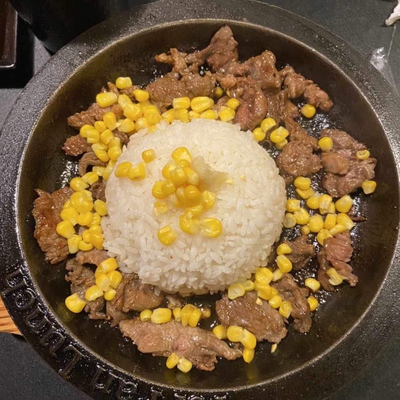 Carne con arroz