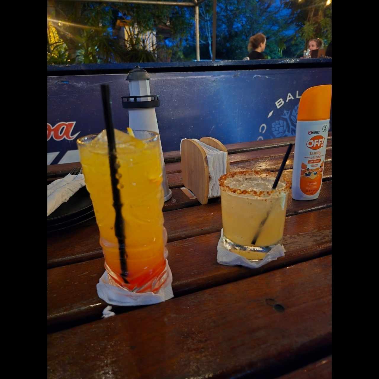 sunset punch y margarita spicy