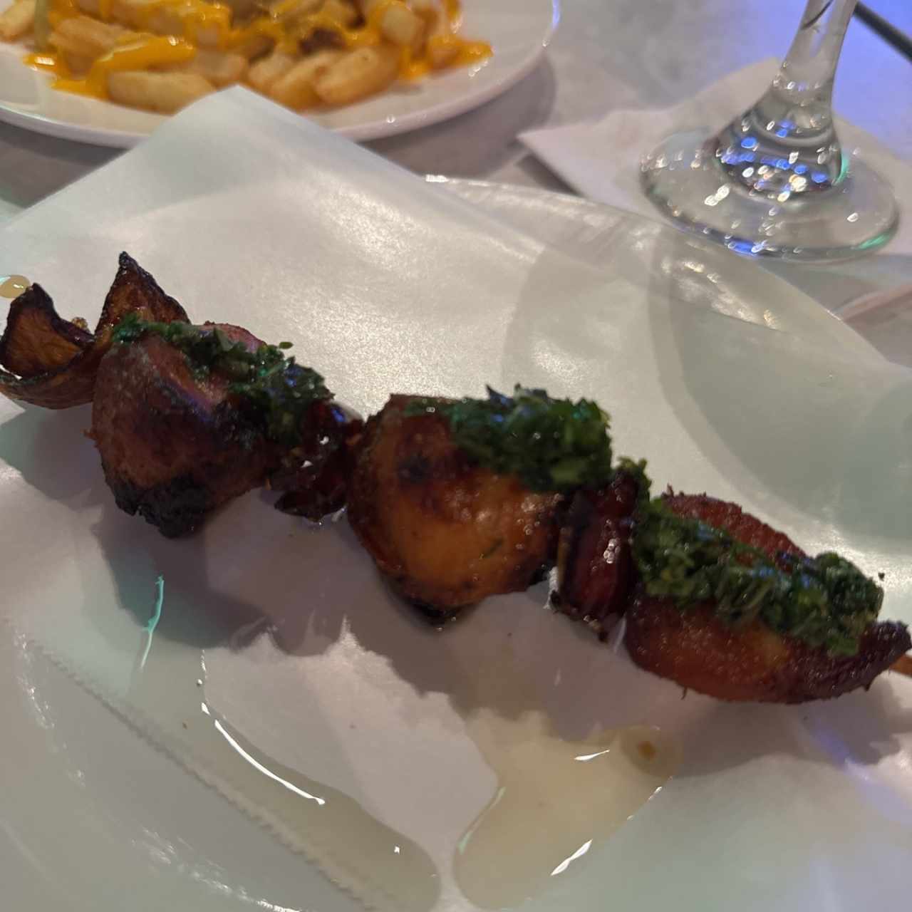 Brocheta de pollo