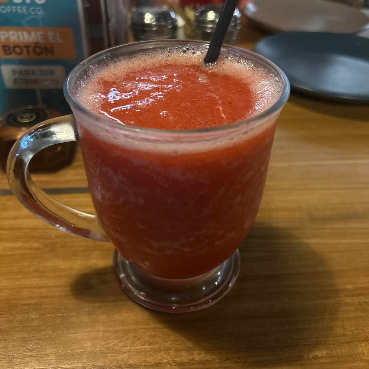 Jugo natural de fresa