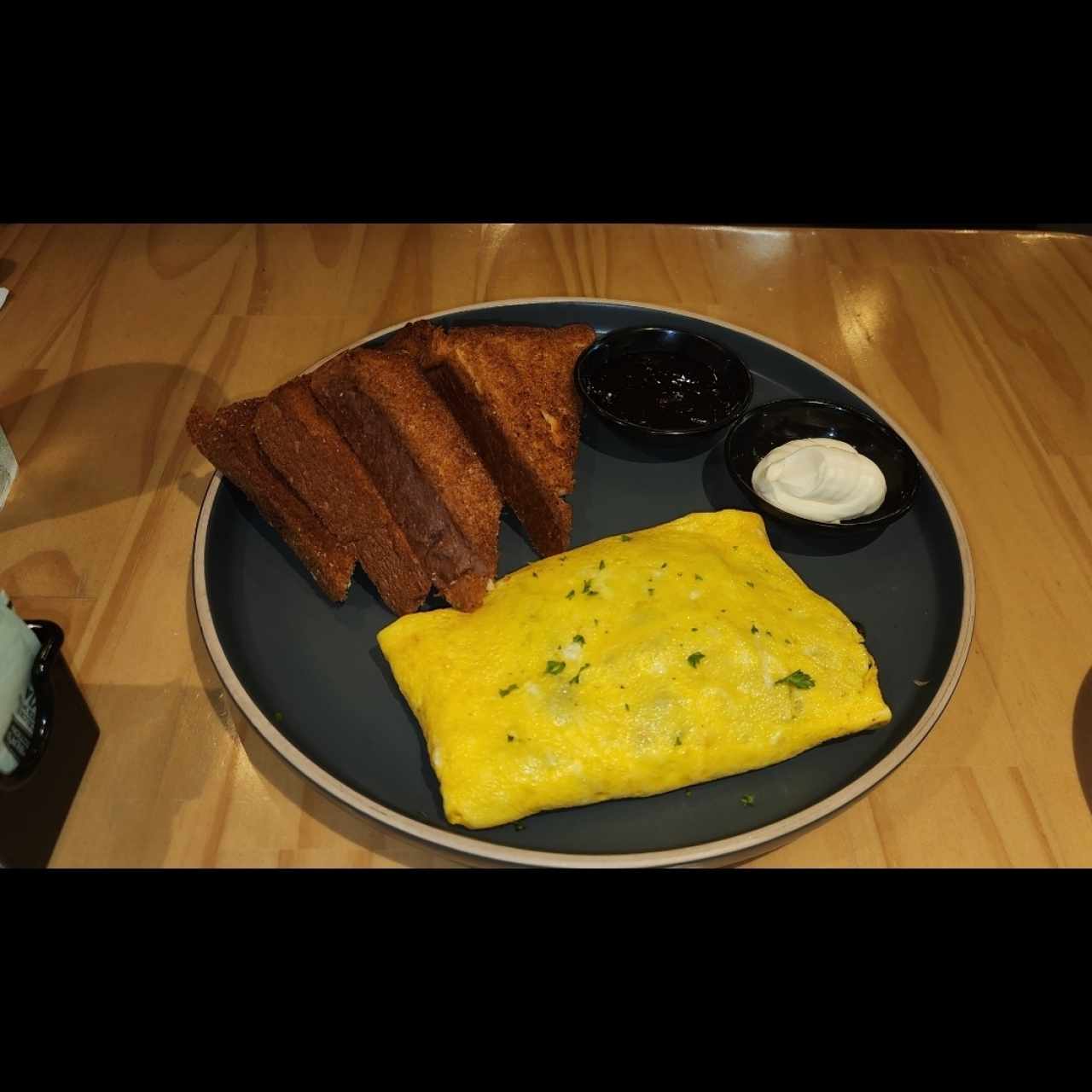 omelette con pan integral
