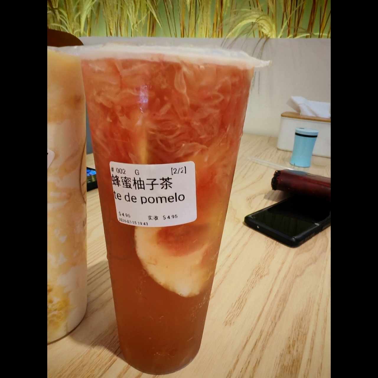 Té de pomelo con miel