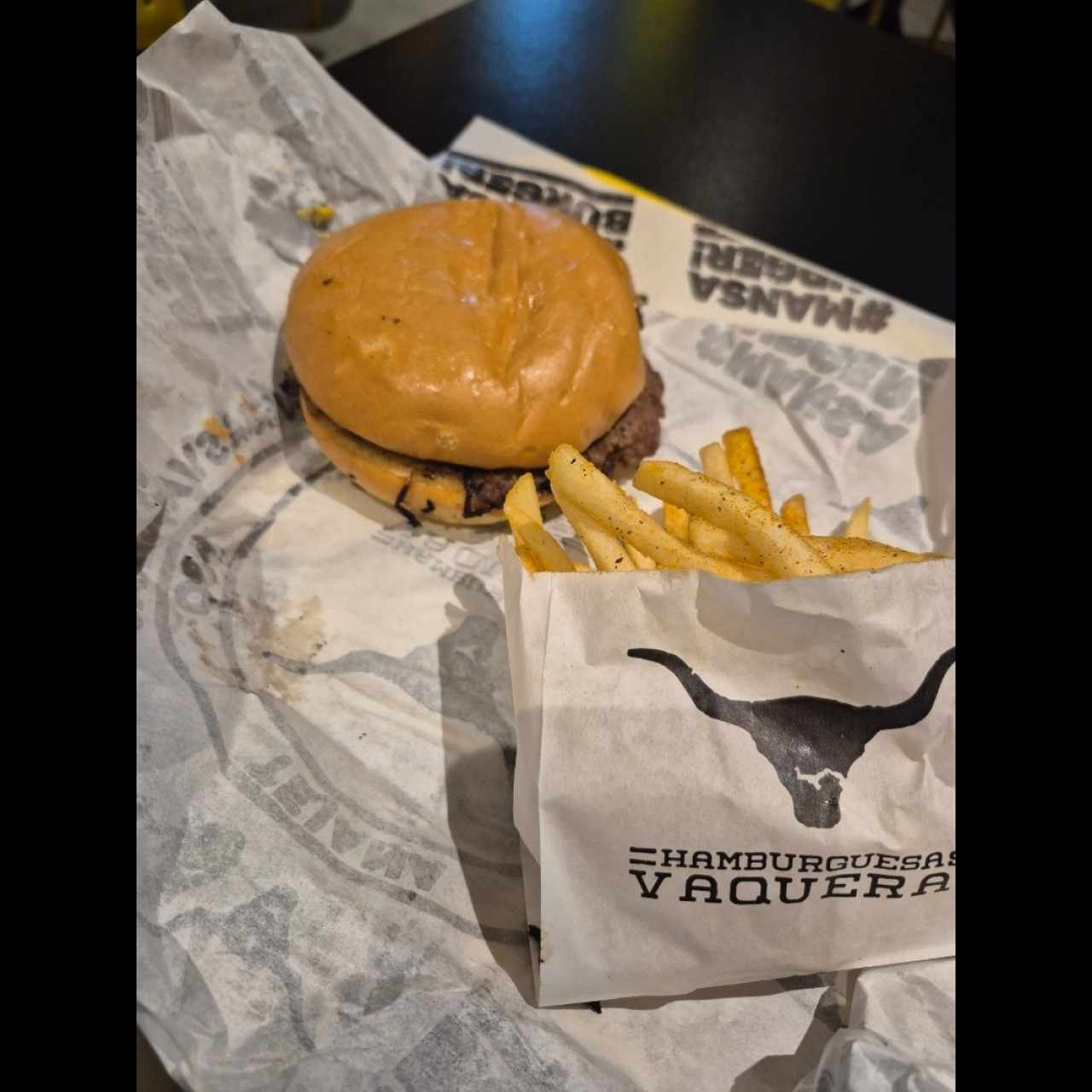 Combo smash burger 