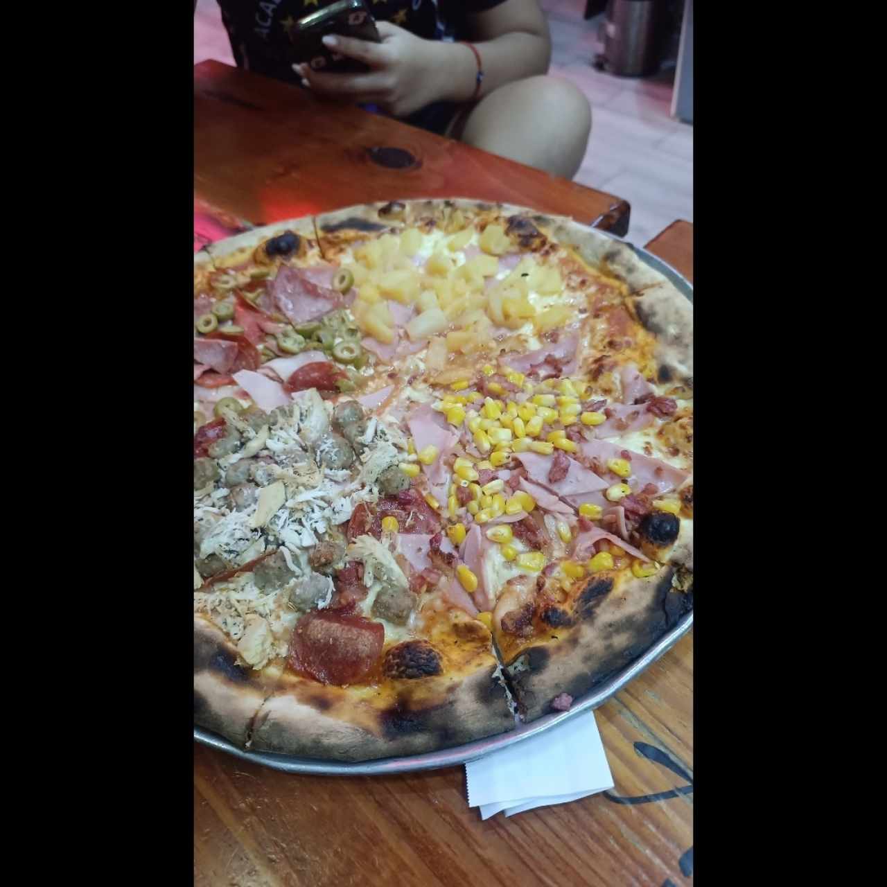 se llama pizza quemada de vista alegre 