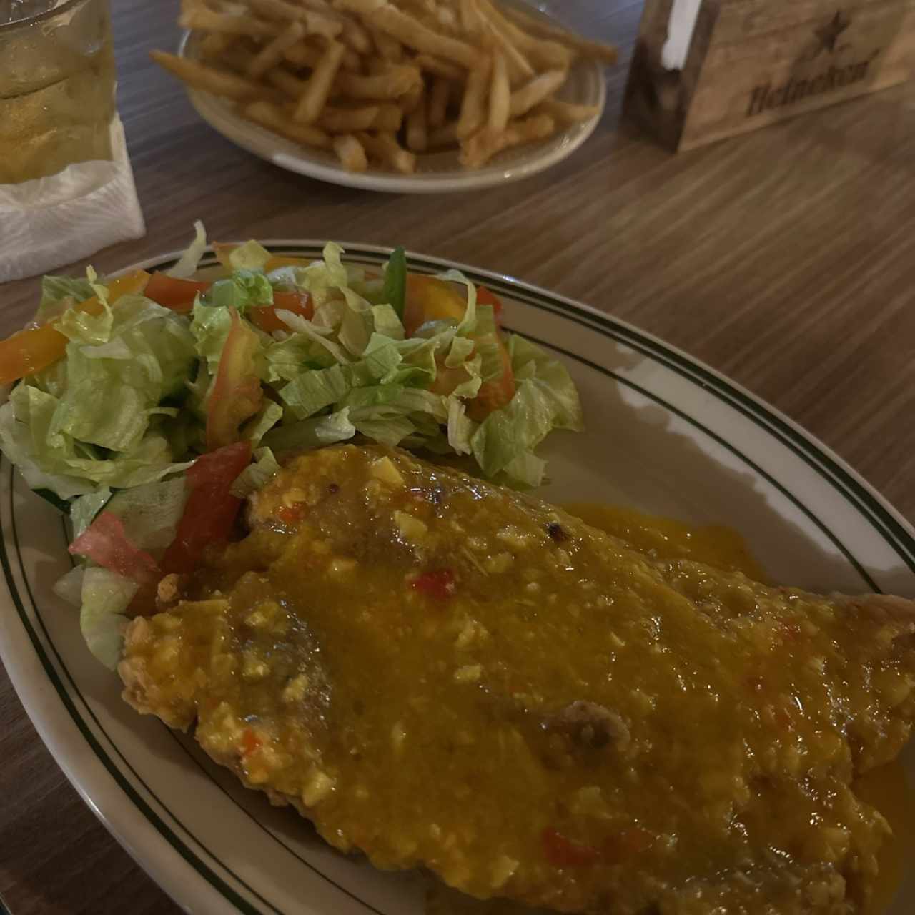 Filet corvina ajillo o Apanada 1 ord