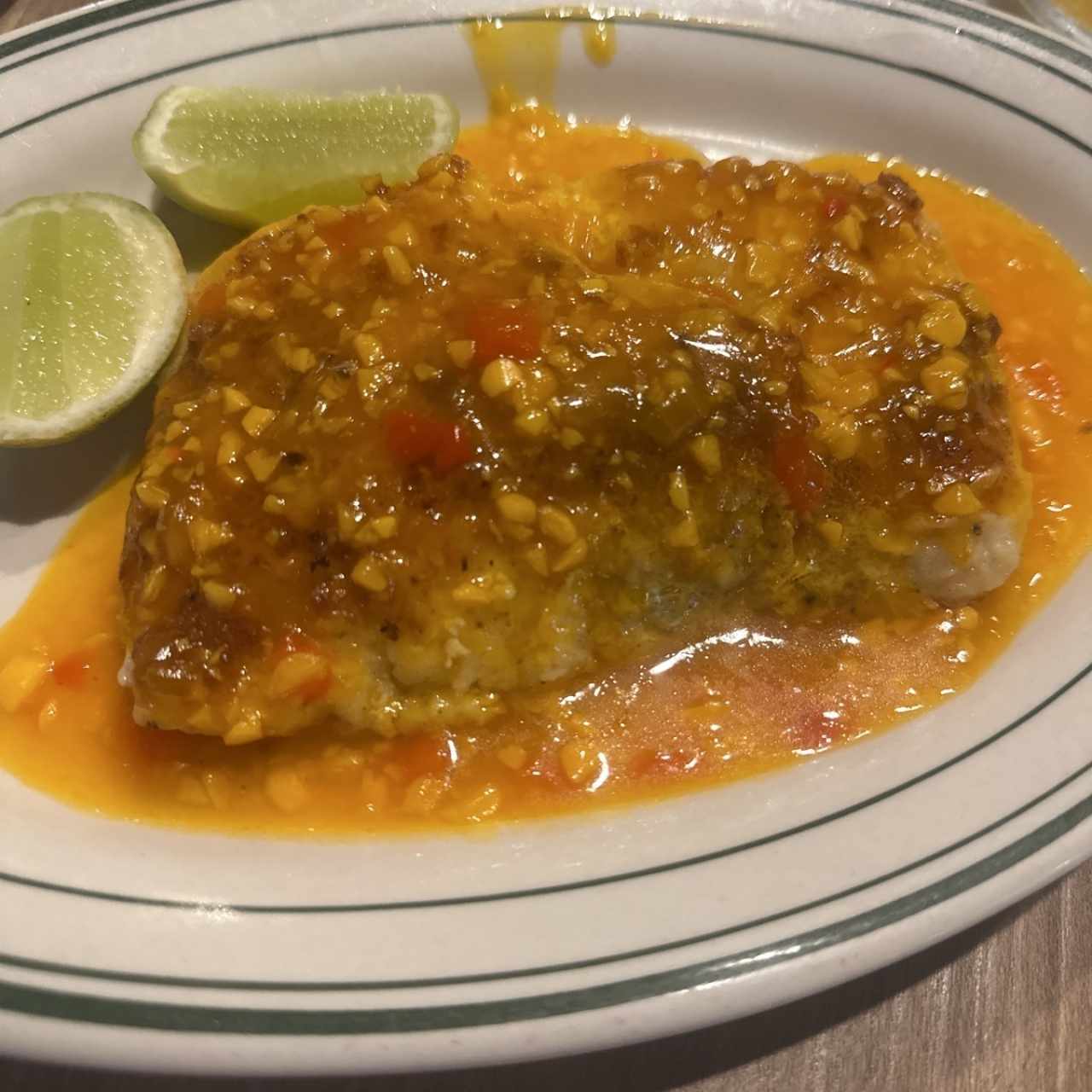 Filet corvina ajillo o Apanada 1 ord