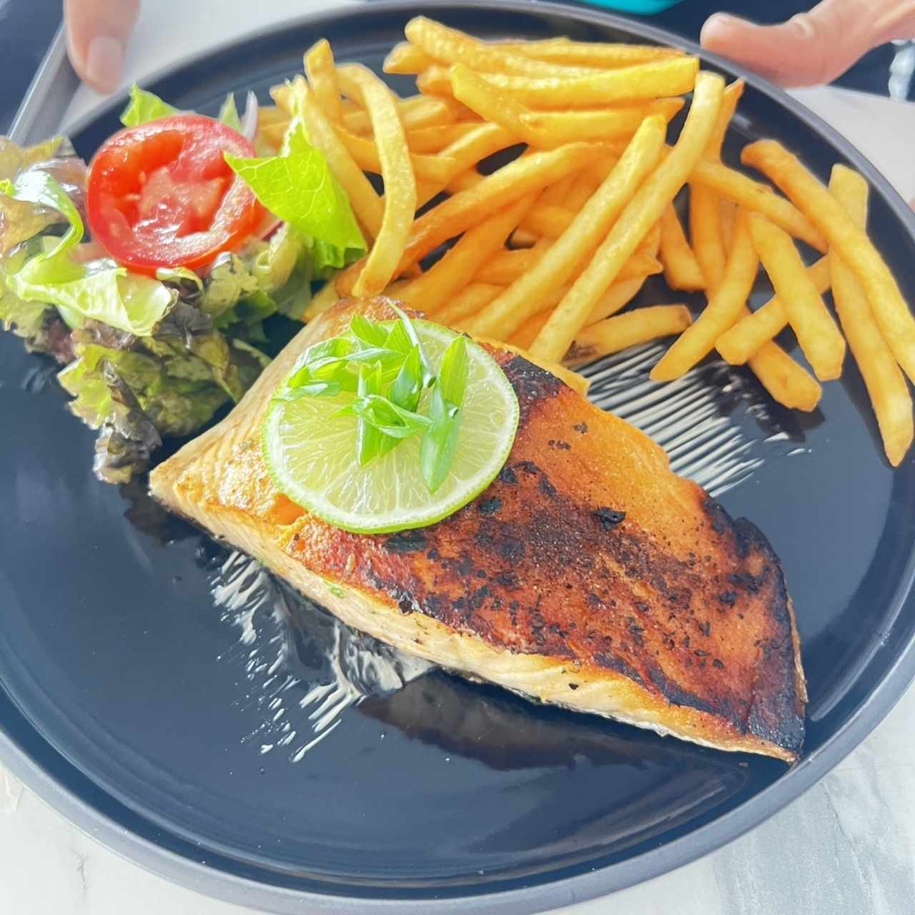 Salmón a la Plancha