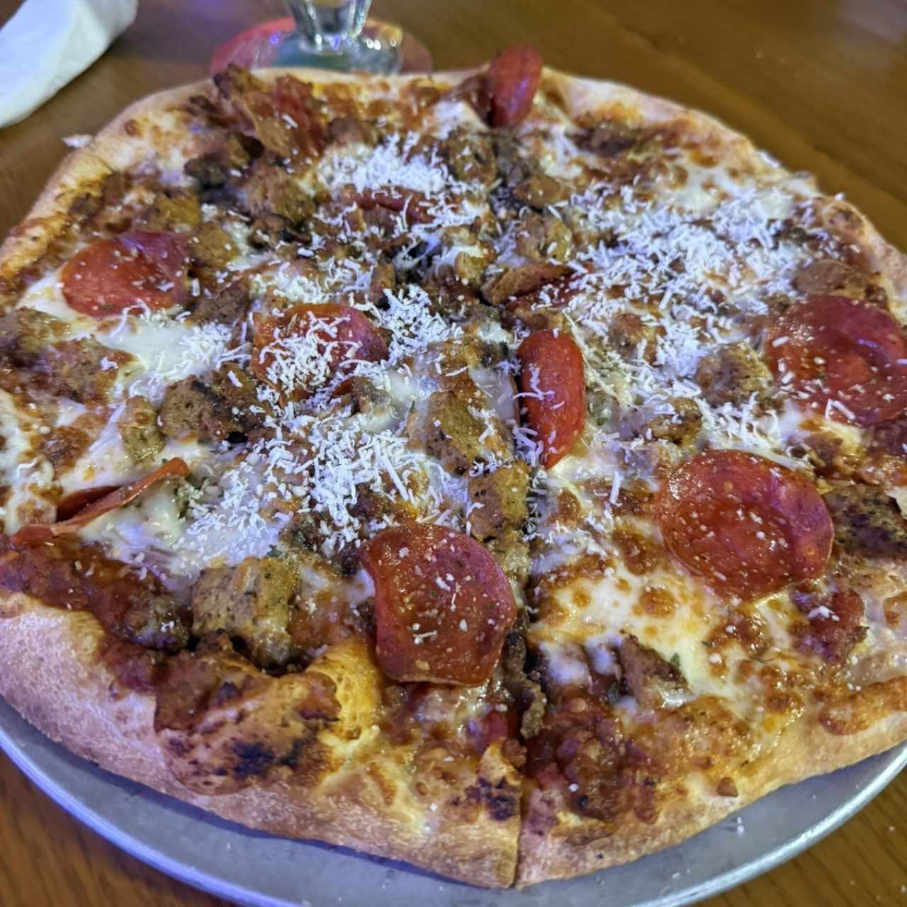 Meat lovers pizza