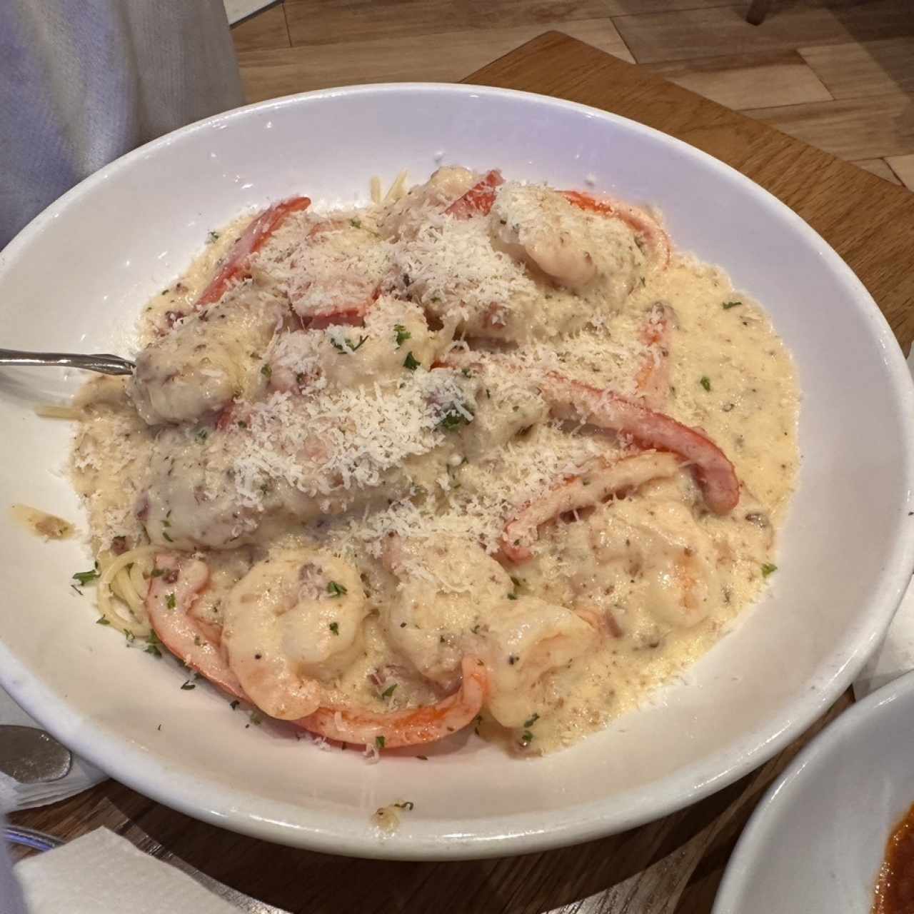 Chicken & Shrimp Carbonara