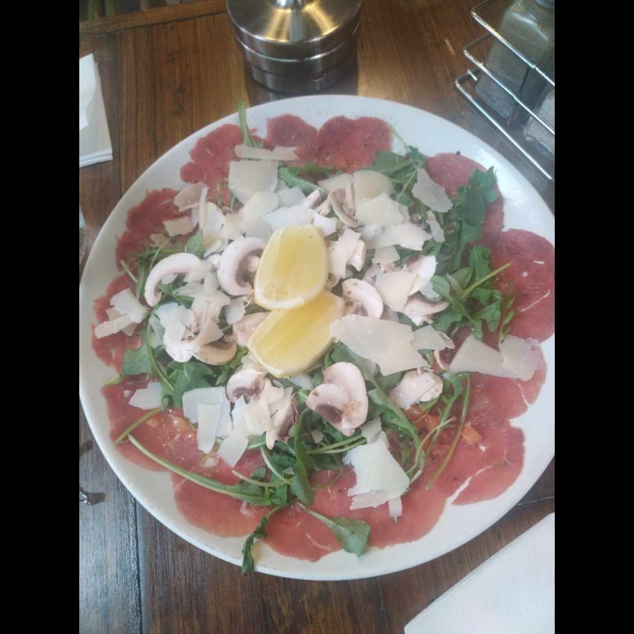 Entradas - Carpaccio de Carne