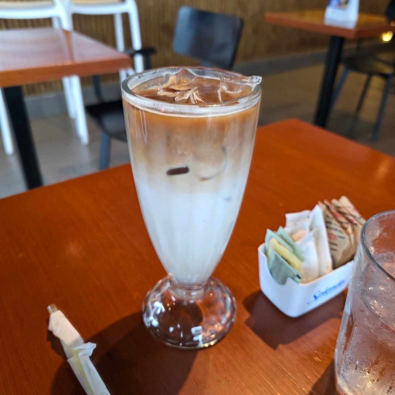 Iced latte de coco