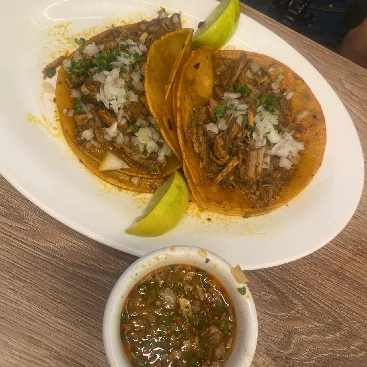 Orden de tacos de birria