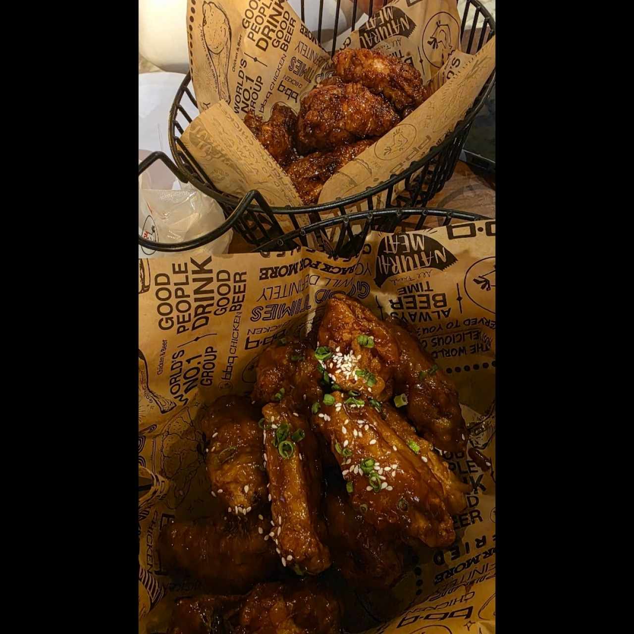 Hot Spicy , Spicy Galbi , Caribbean Spice , Gangjeong , Secret Sauce , Honey Garlic, Soy Garlic, Galbi, Blue Cheese, Honey Mustard, Homestyle Ranch.