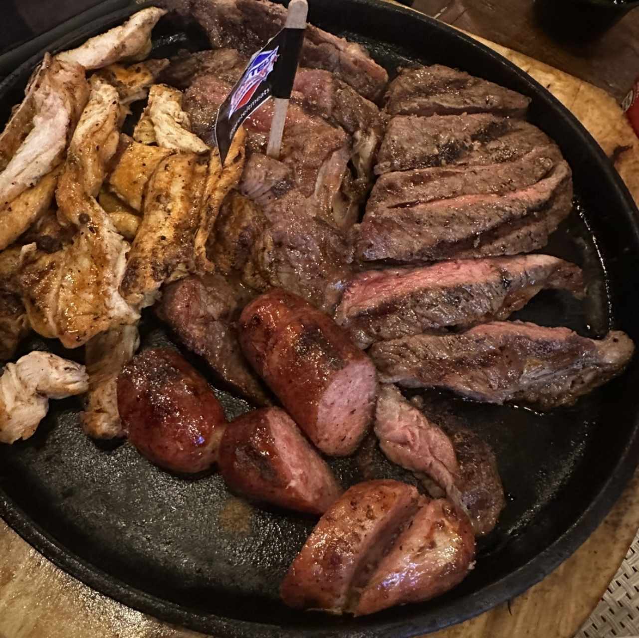 Parrillada para 4 que es para dos 