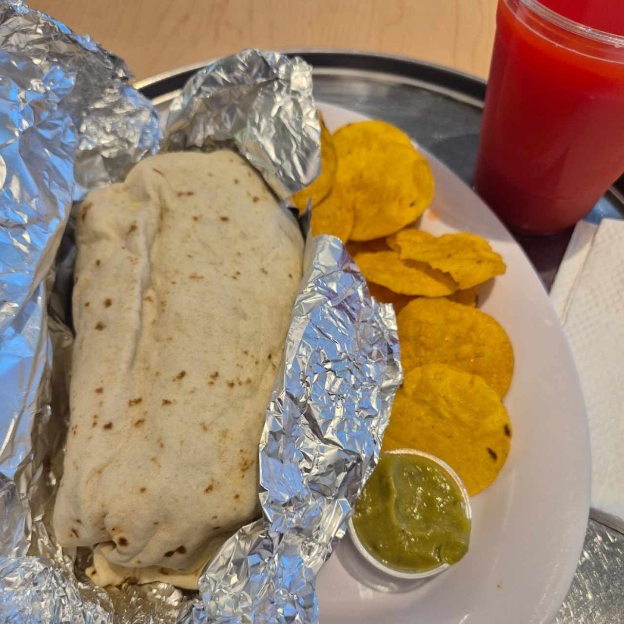 Burrito con dos proteínas