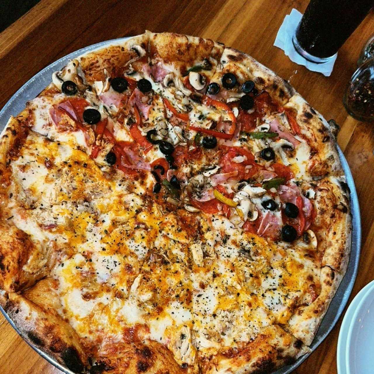 Bacon pollo y combinación 