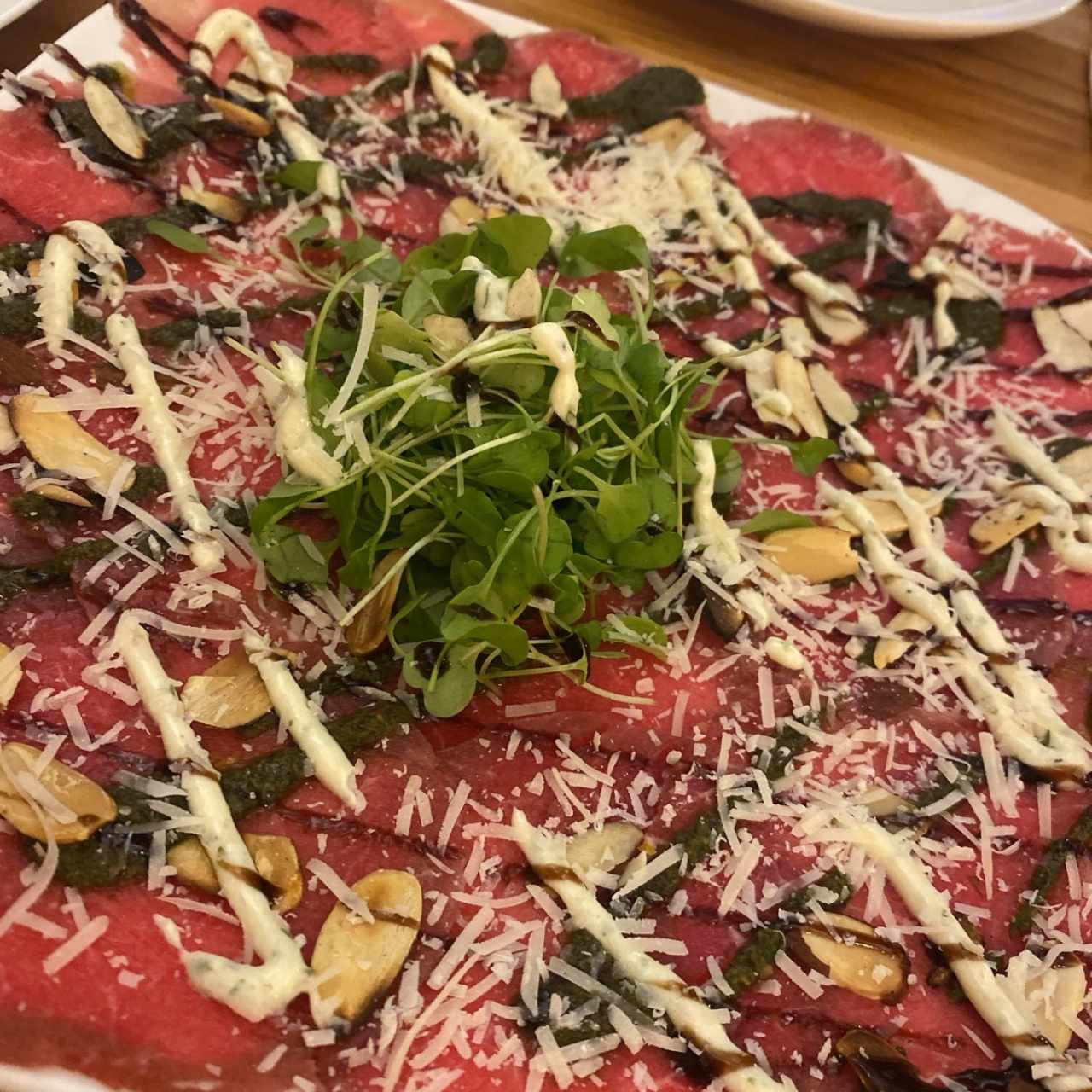 Entradas - Carpaccio de Res