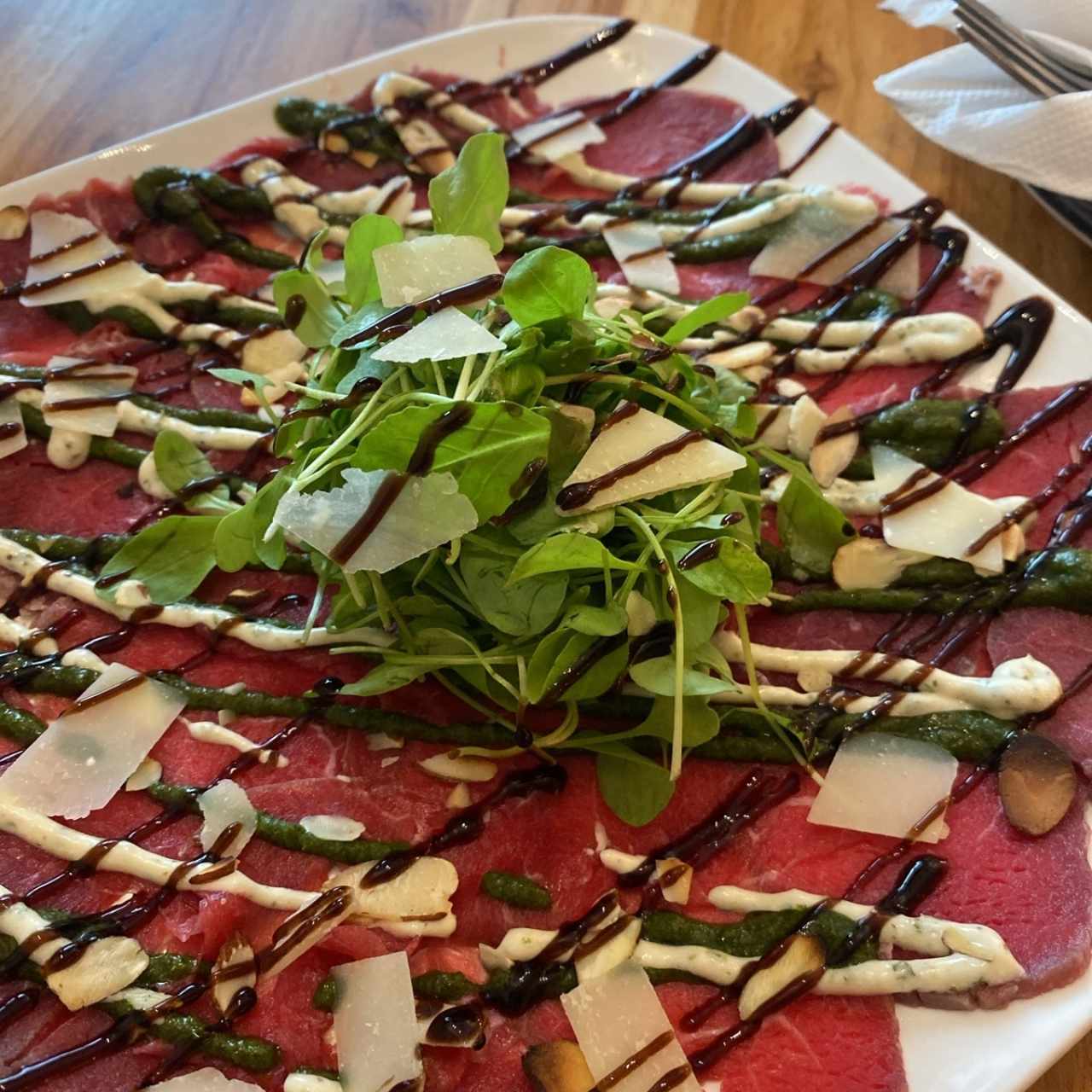 Entradas - Carpaccio de Res