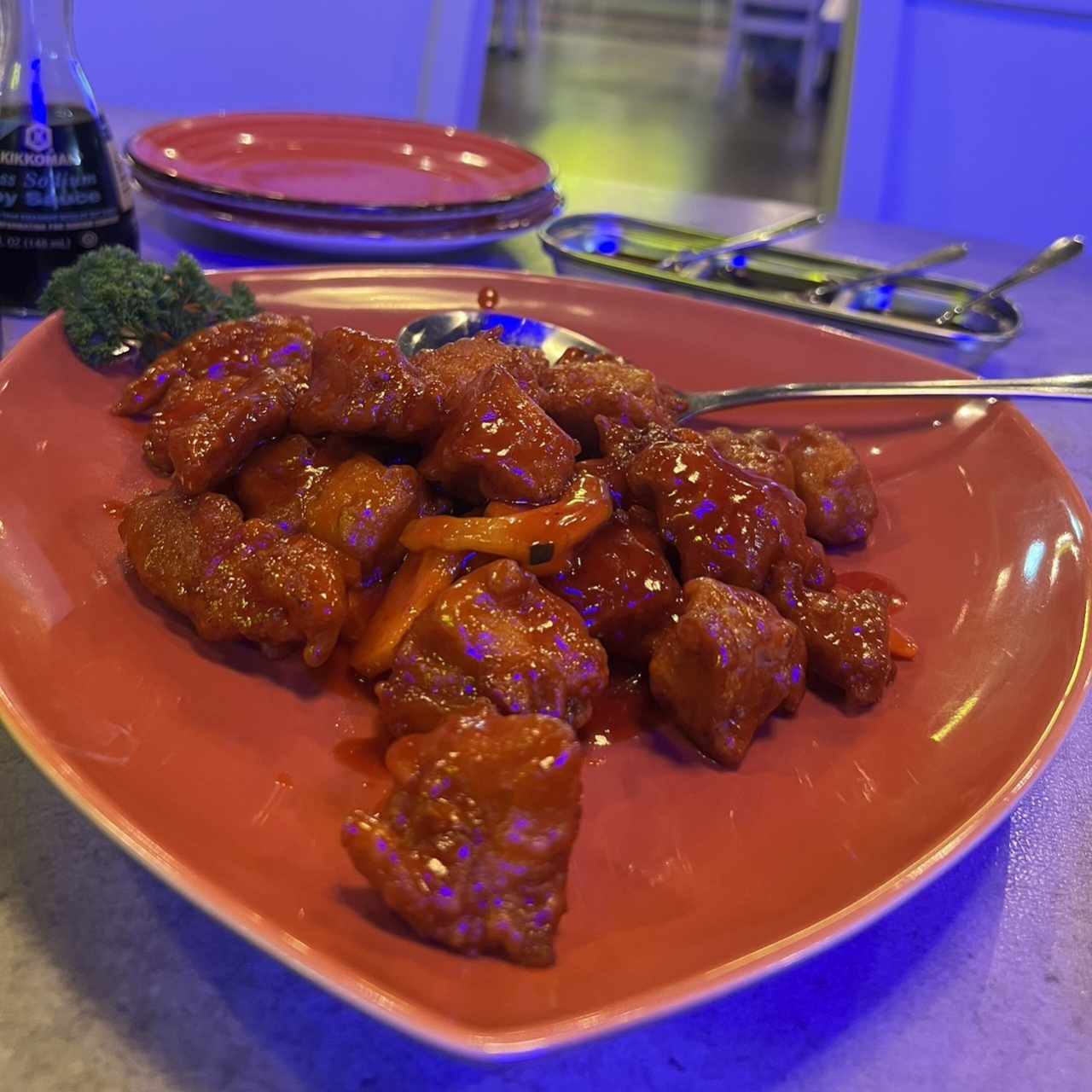 Pollo agridulce
