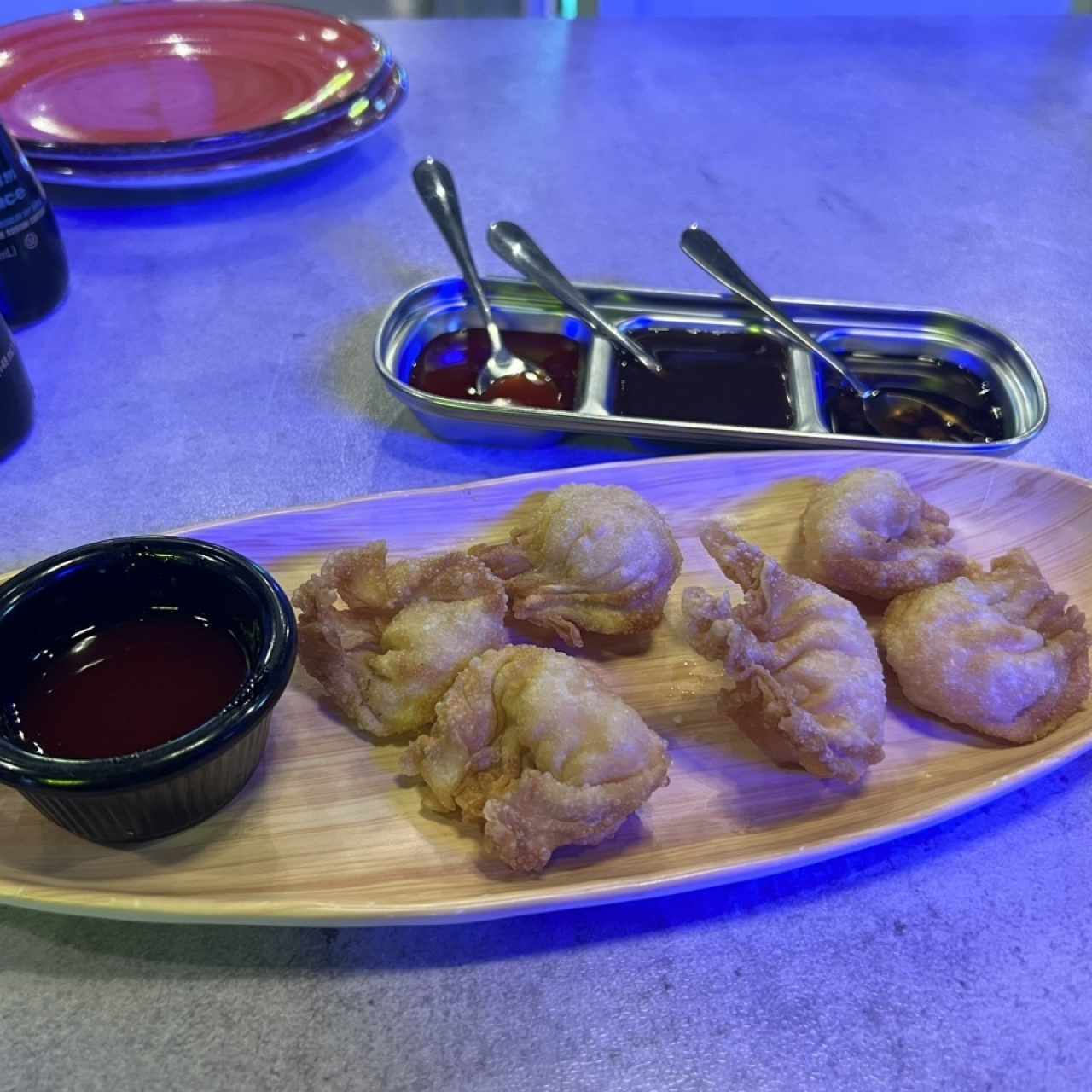 Wanton de camarones 