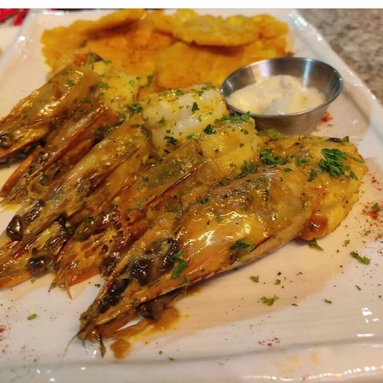 langostinos al ajillo