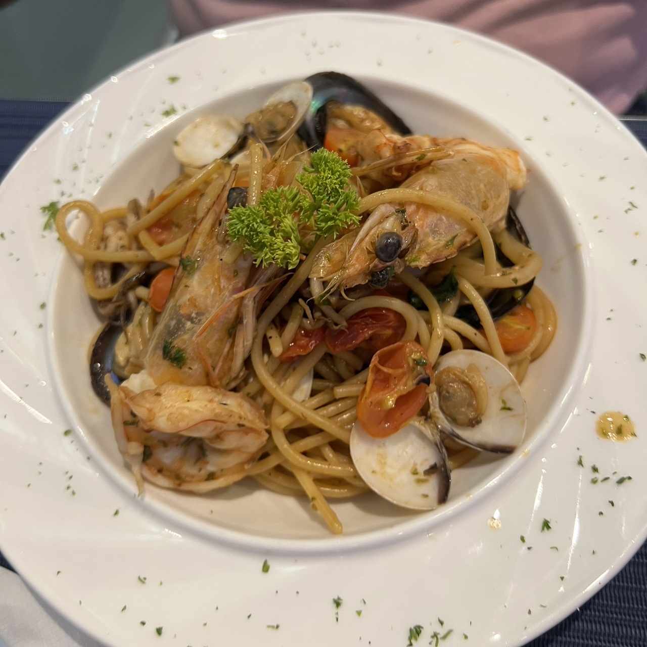 Pasta con mariscos