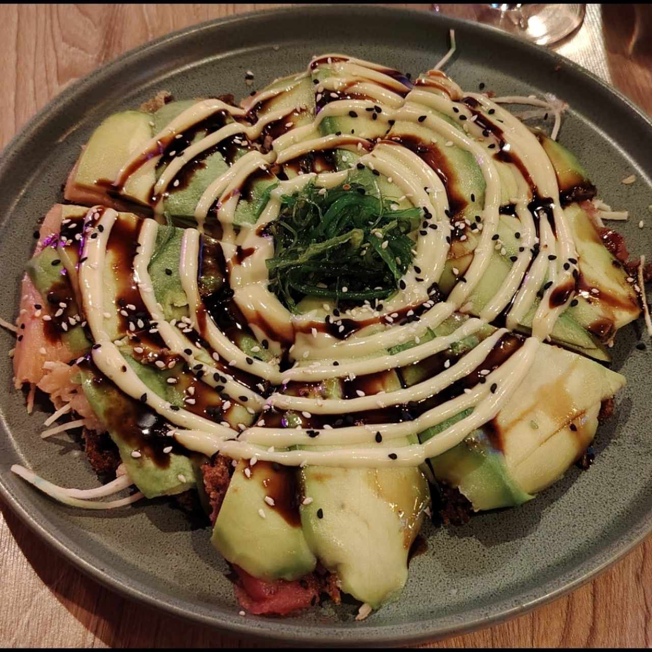 Sushi pizza para compartir