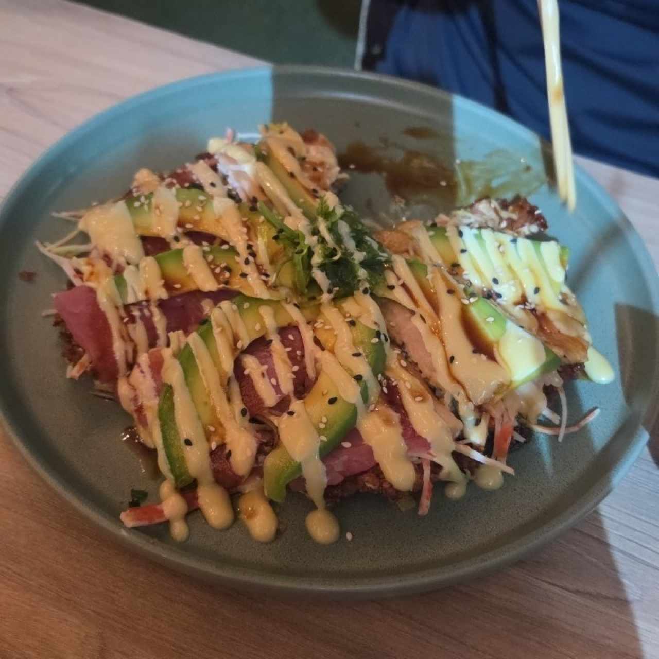 Sushi pizza para compartir
