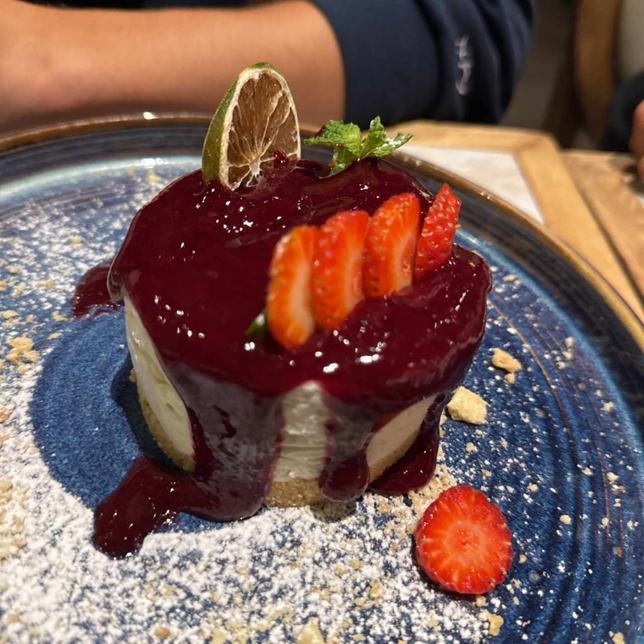 Cheescake  de fritos rojos