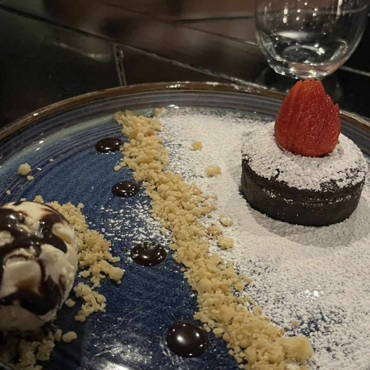 Postre de chocolate
