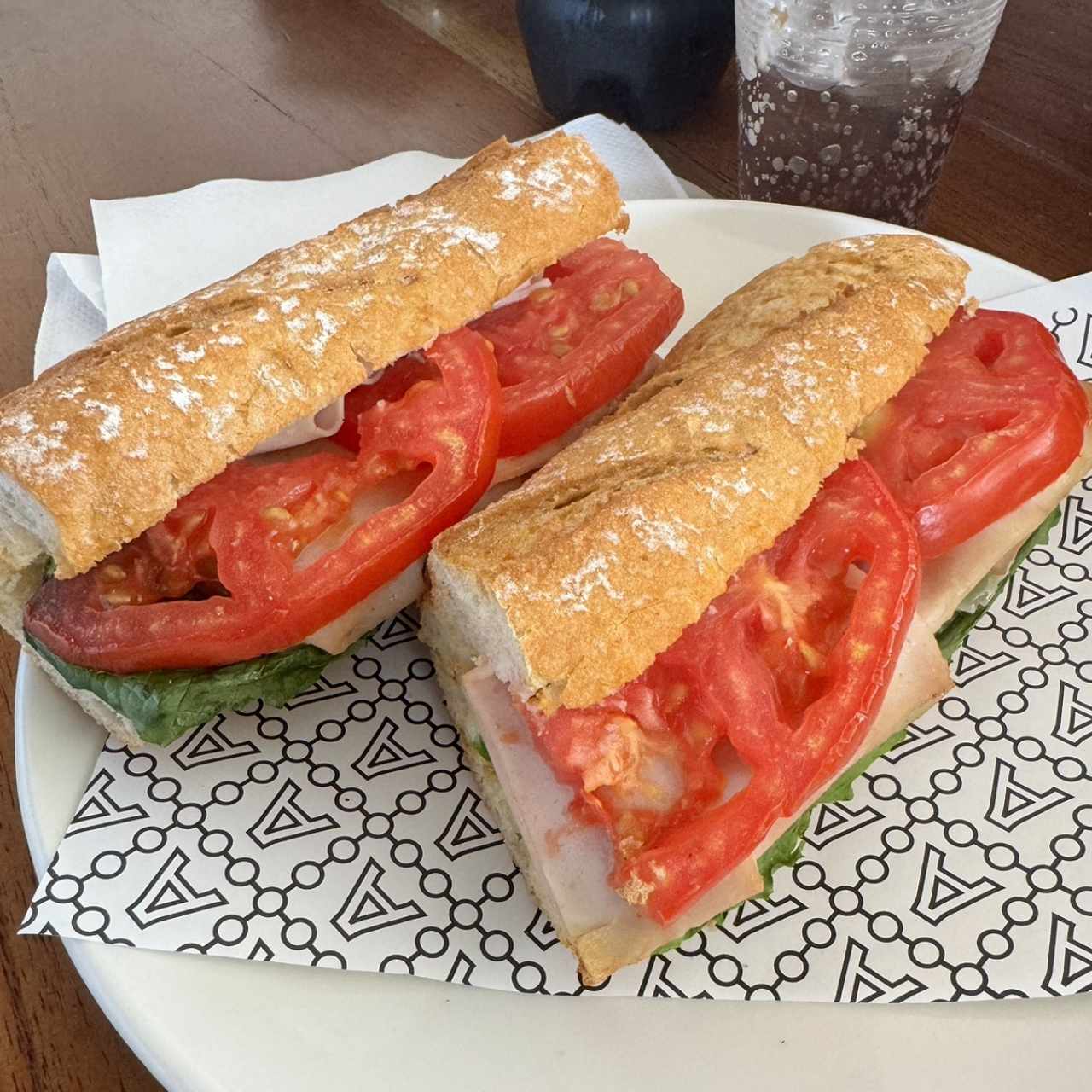 Sandwich de jamón de pollo
