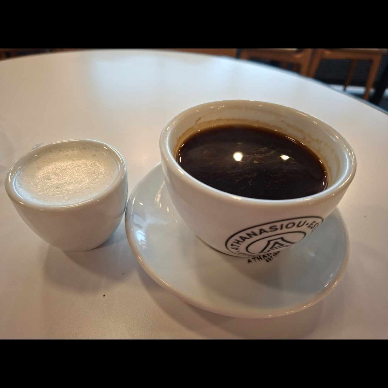 cafe americano con leche 