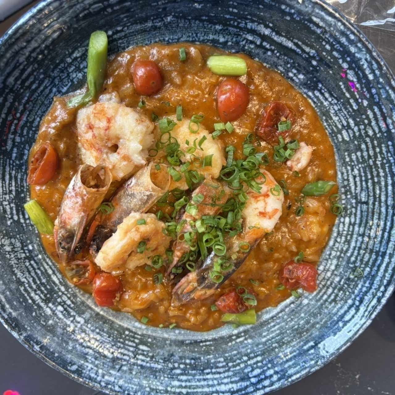 Risotto de langostinos