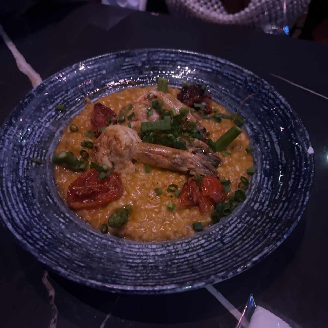 Risotto de langostinos