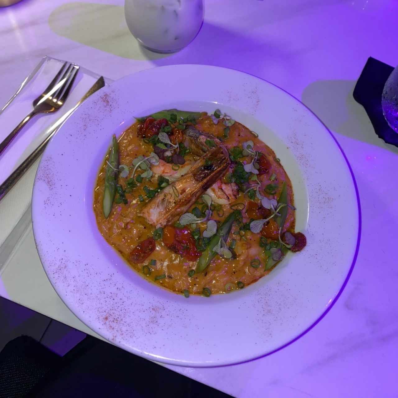 Rissoto de langostinos 