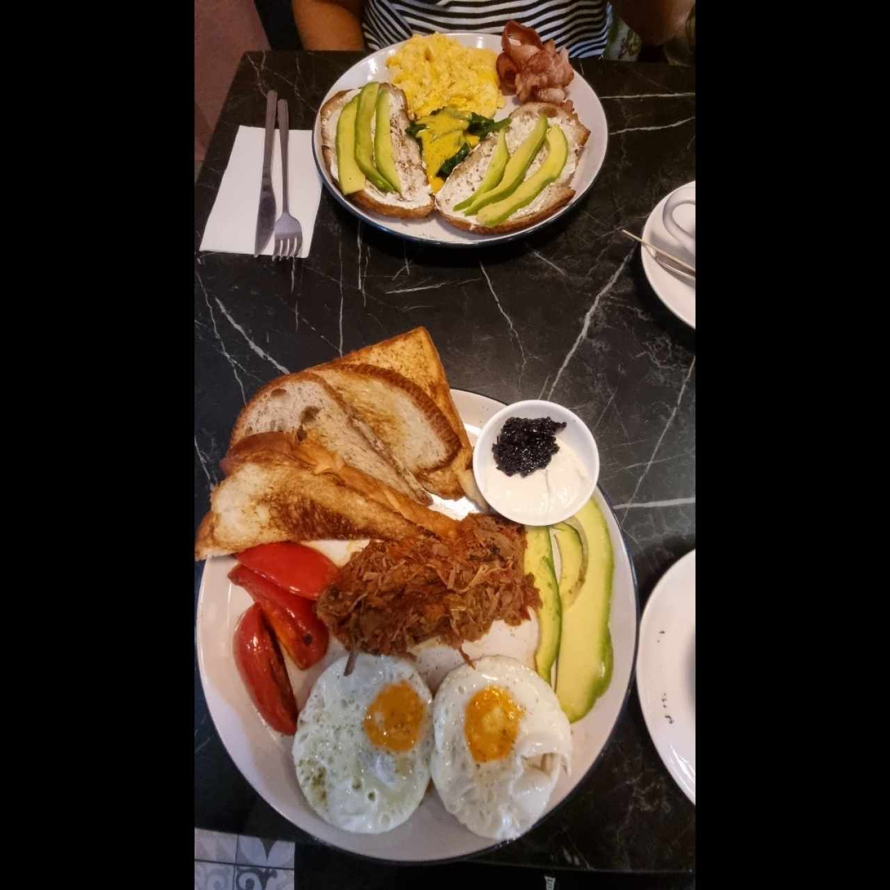 Desayuno con Ropa Vieja
