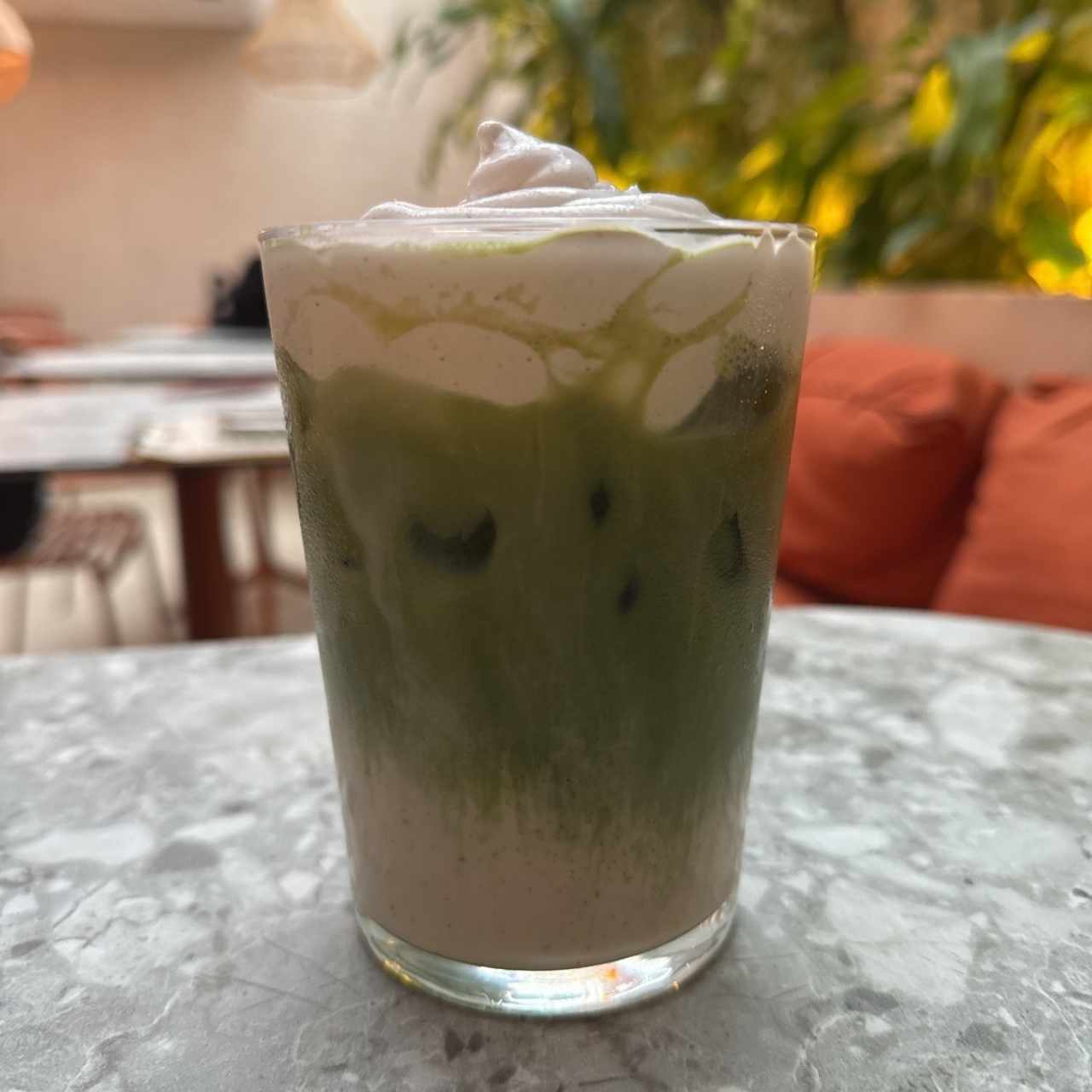 Matcha con leche de avena