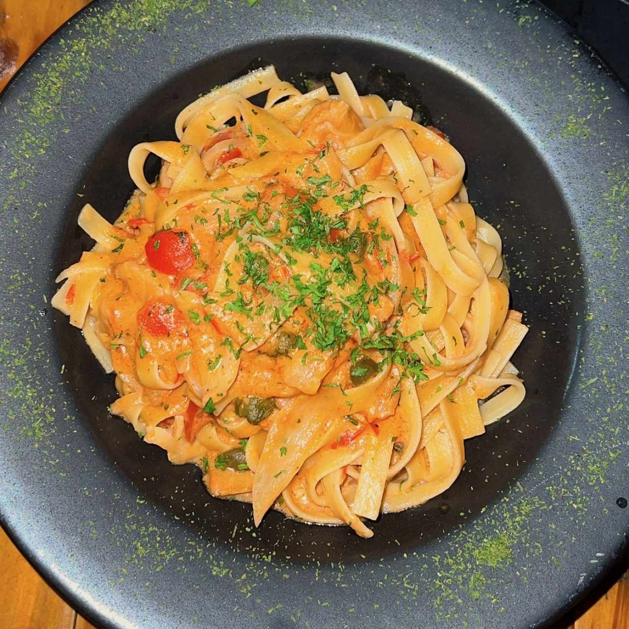 Fetuccini de salmon 
