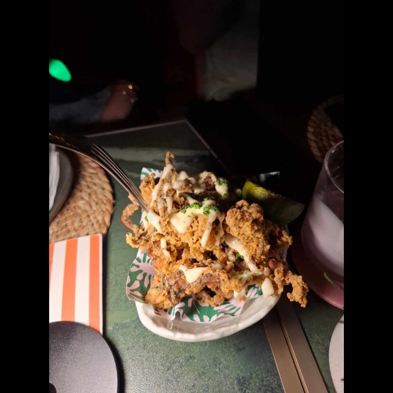 Arañitas Fritas,Mayonesa de lima
