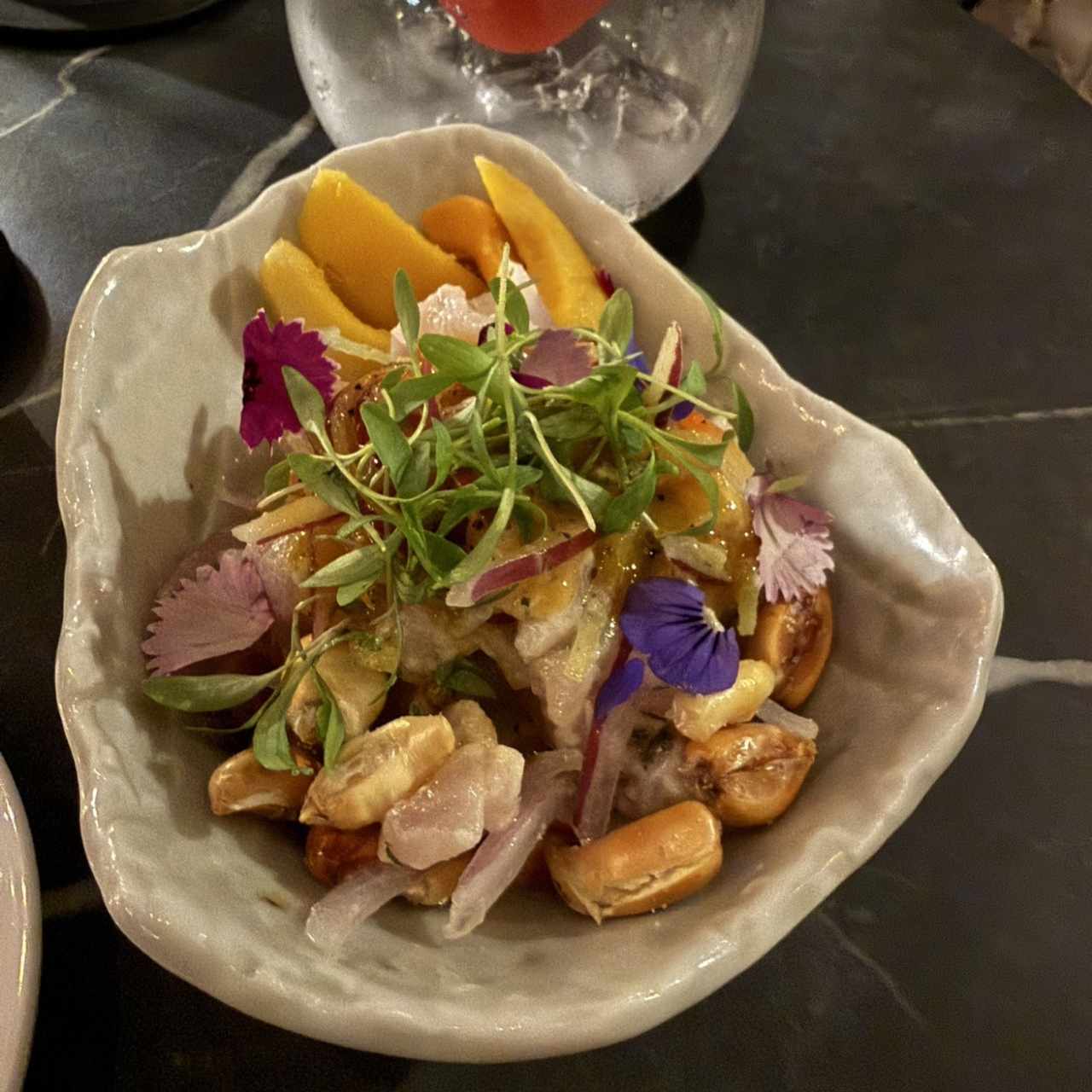 Ceviche de corvin Pixbae,Maracuyá