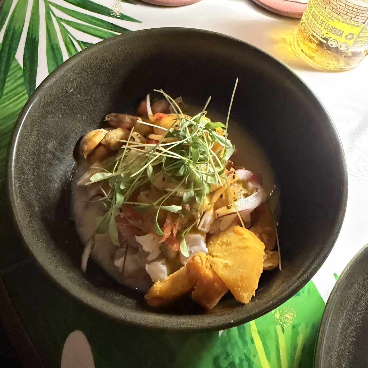 Ceviche de corvin Pixbae,Maracuyá