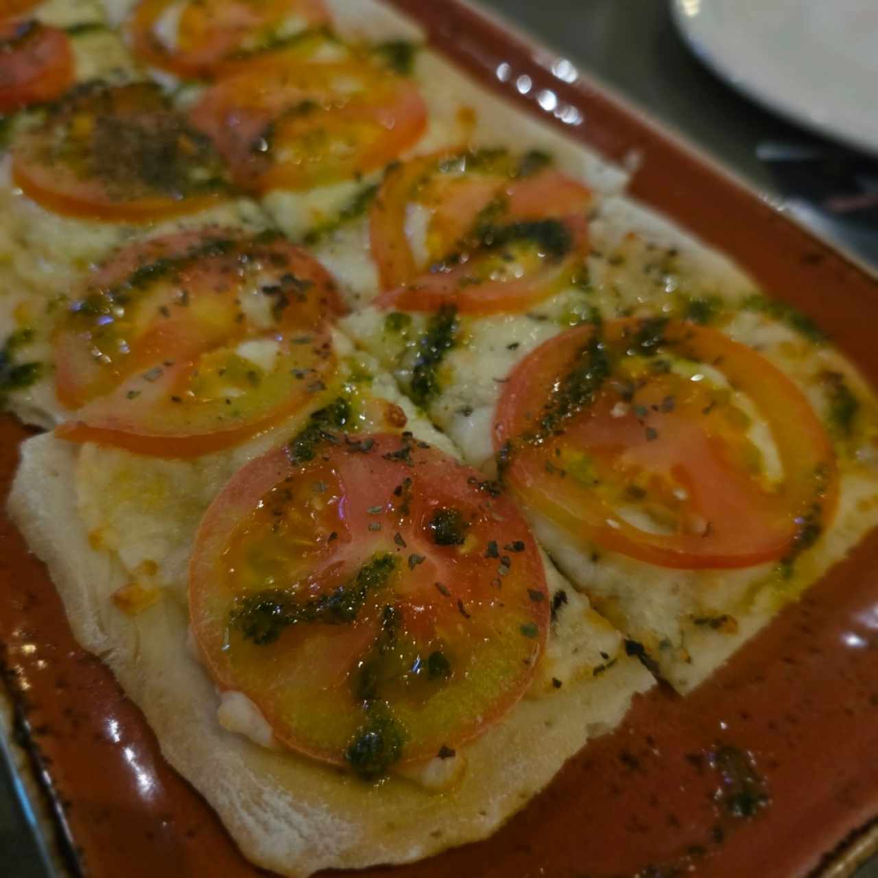 Three -Cheese & Roma Tomato Flatbread