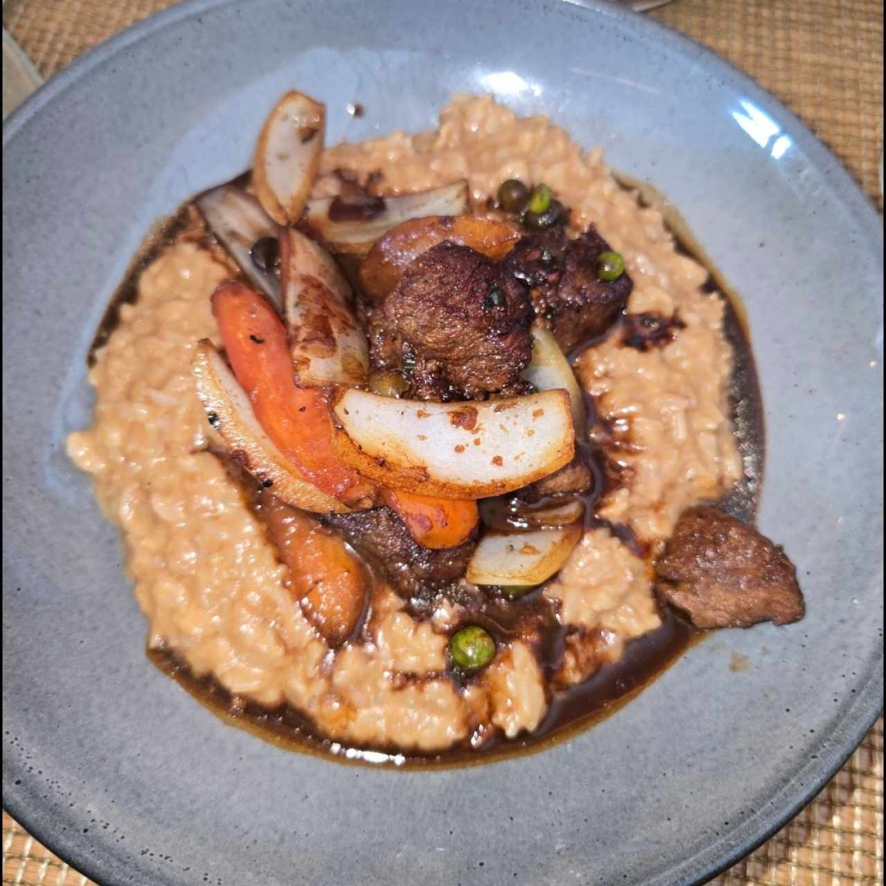 Rissotto de lomo saltado