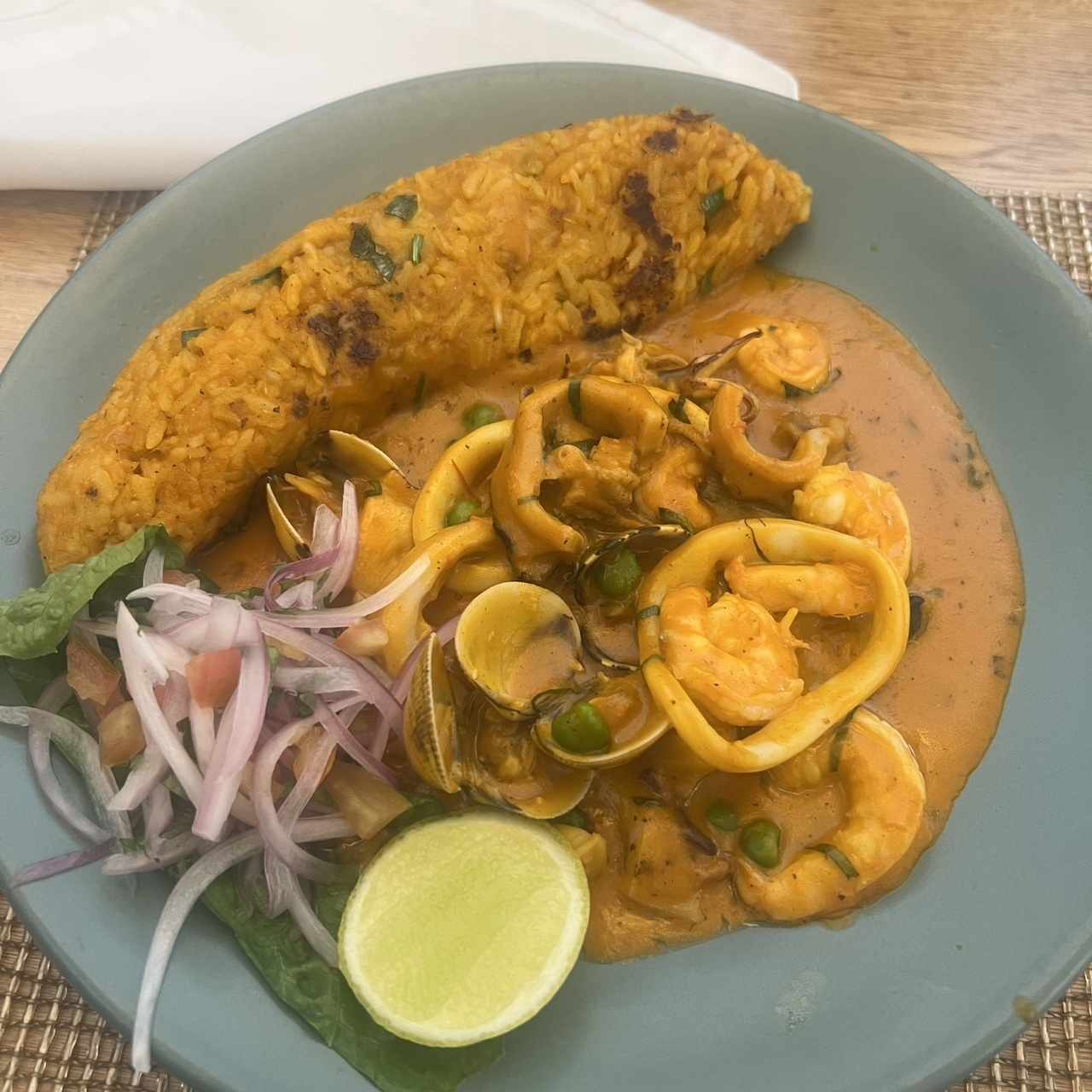 Tacu Tacu De Mariscos