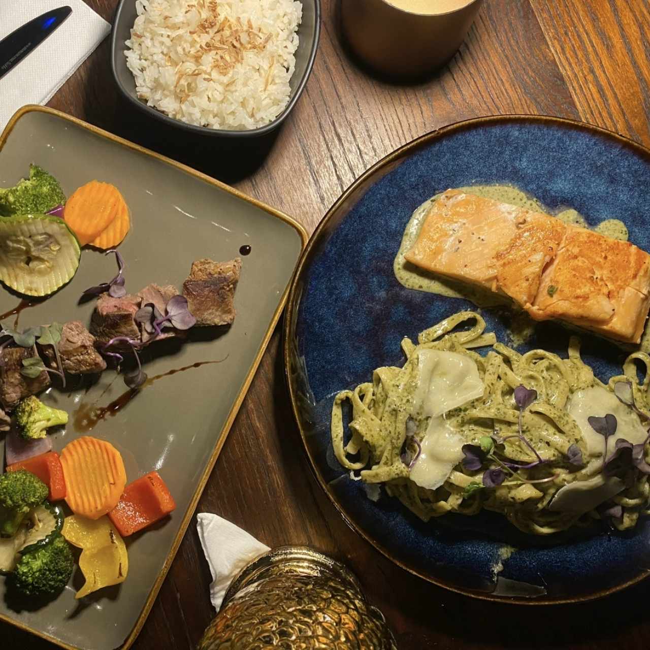 Filtete de Res Mantra + Pasta al Pesto 