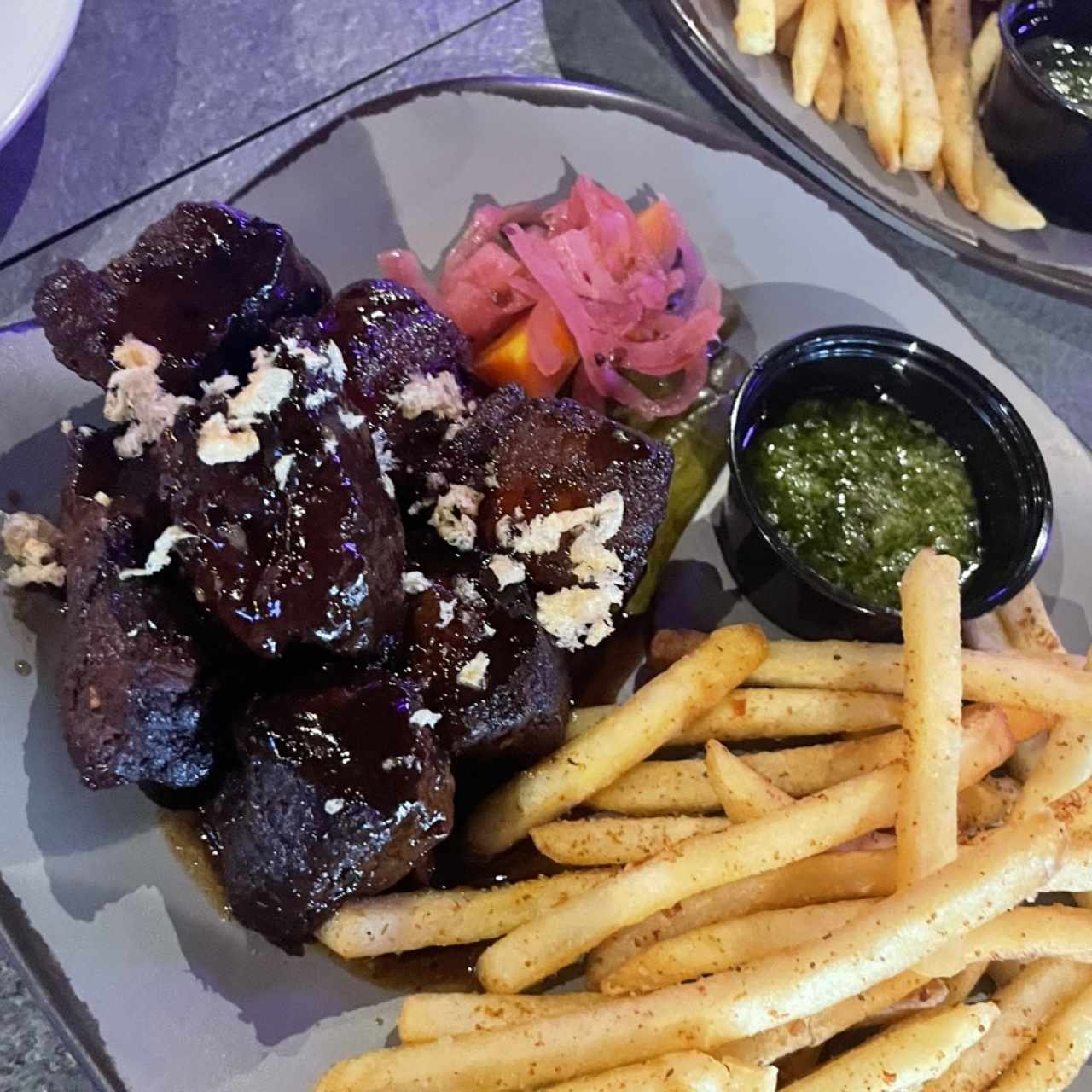 Pork chunks 