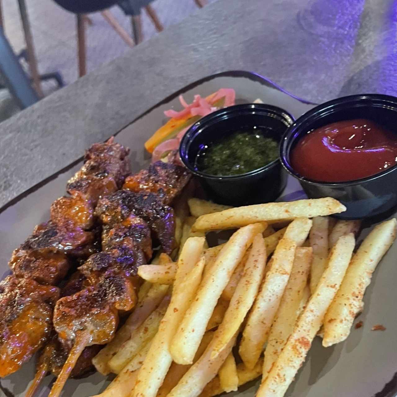 Entraña en palito 
